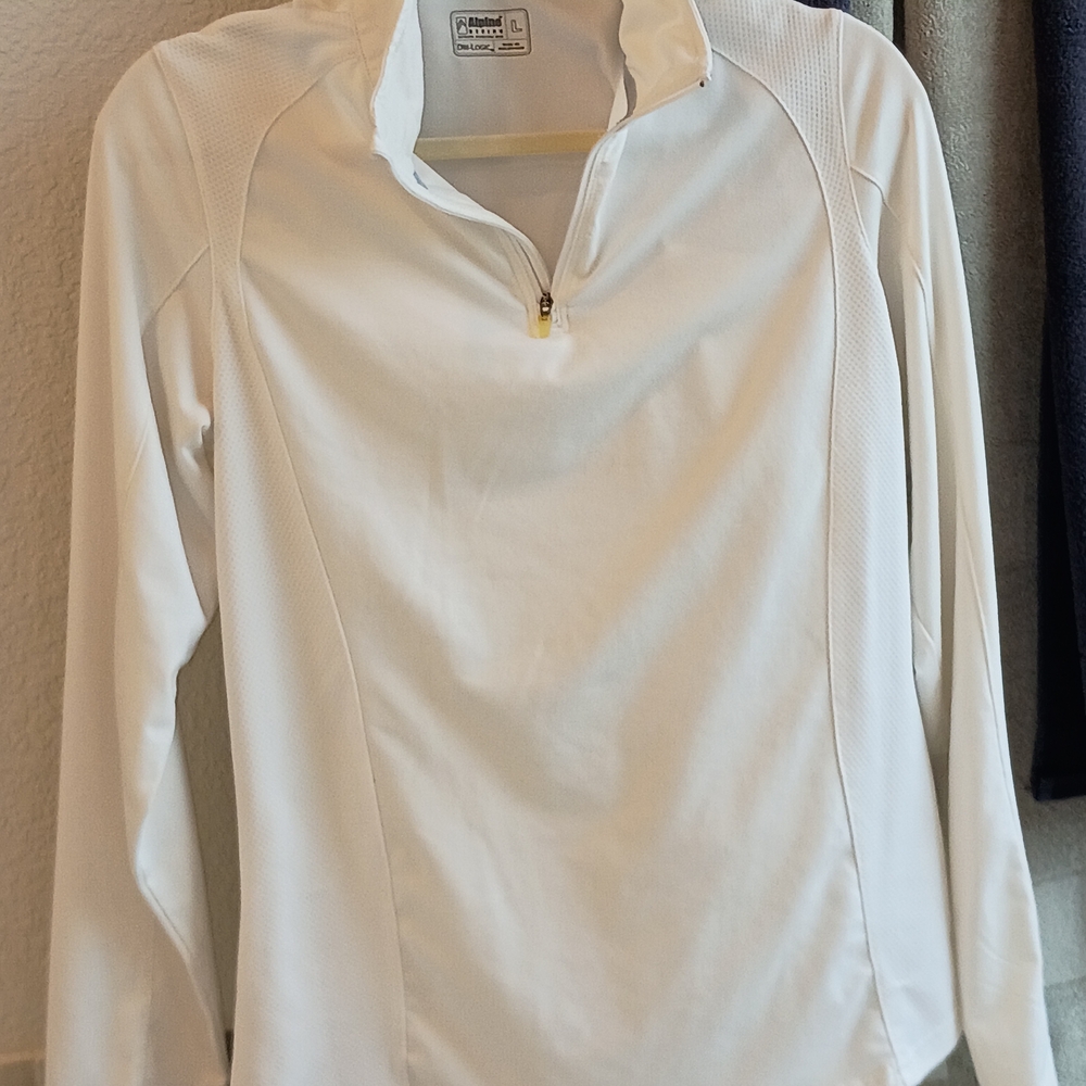 Alpine 1/4 zip design Dri Logic Size L White - Picture 2 of 9